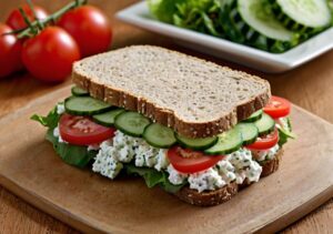 kanapka z twarożkiem