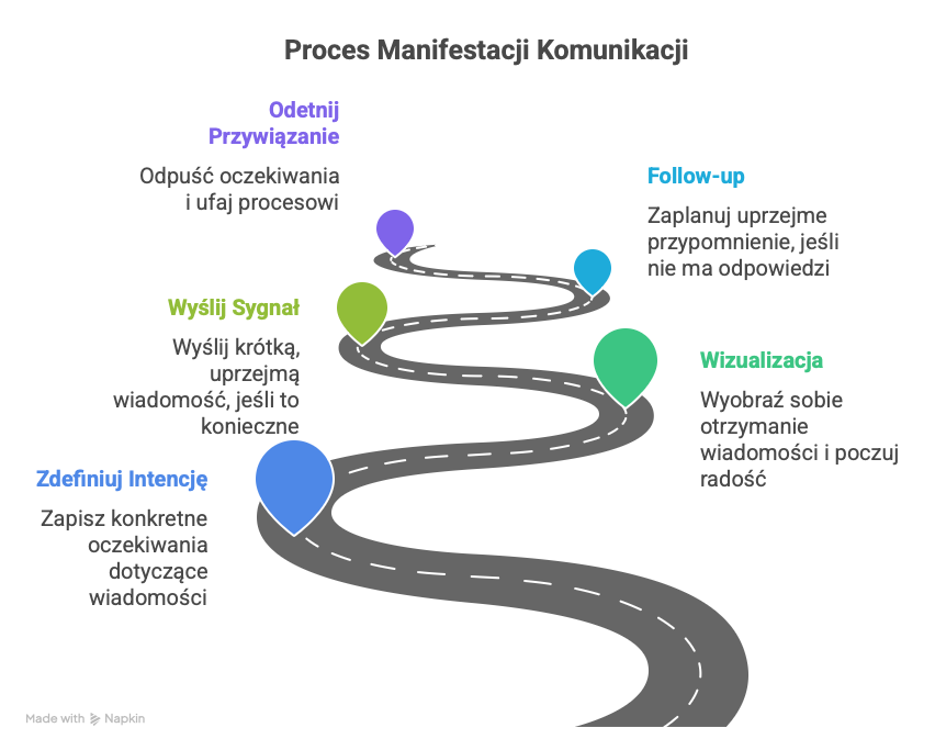 Proces manifestowania komunikacji z drugą osobą